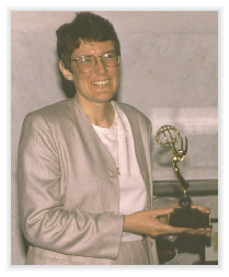 McCarthy recieves Emmy for research.